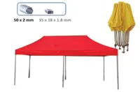 TENDA-RDEČA-3x6M/50x2MM-24001