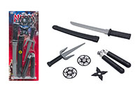 OROŽJE-NINJA-SET-RDEČ-BL.20702